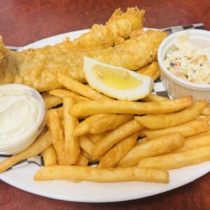 One piece cod fish with fries