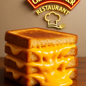 Three layer Grilled Cheese Sandwich