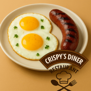 Two Eggs with Smoky Sausage