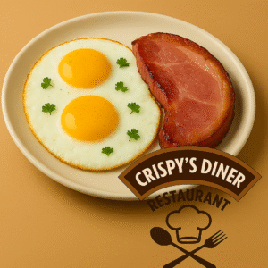 Two Eggs With Bacon, Bangers or Ham