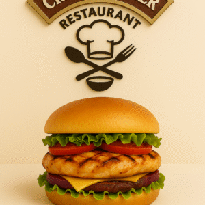 Grilled chicken burger