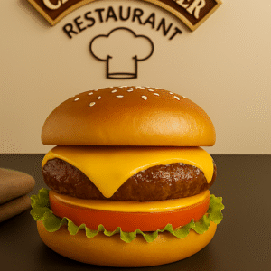 Single cheese burger