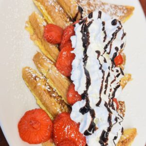 French Toast With Strawberry Toppings