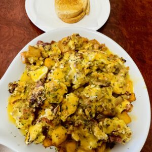 Bacon ground beef Scrambler