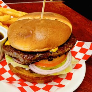 Single cheese burger