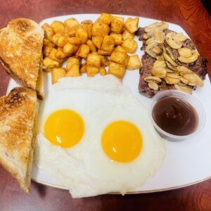 6 oz Sirloin Steak and Eggs