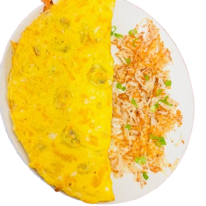 Ham and Veggie Omelette
